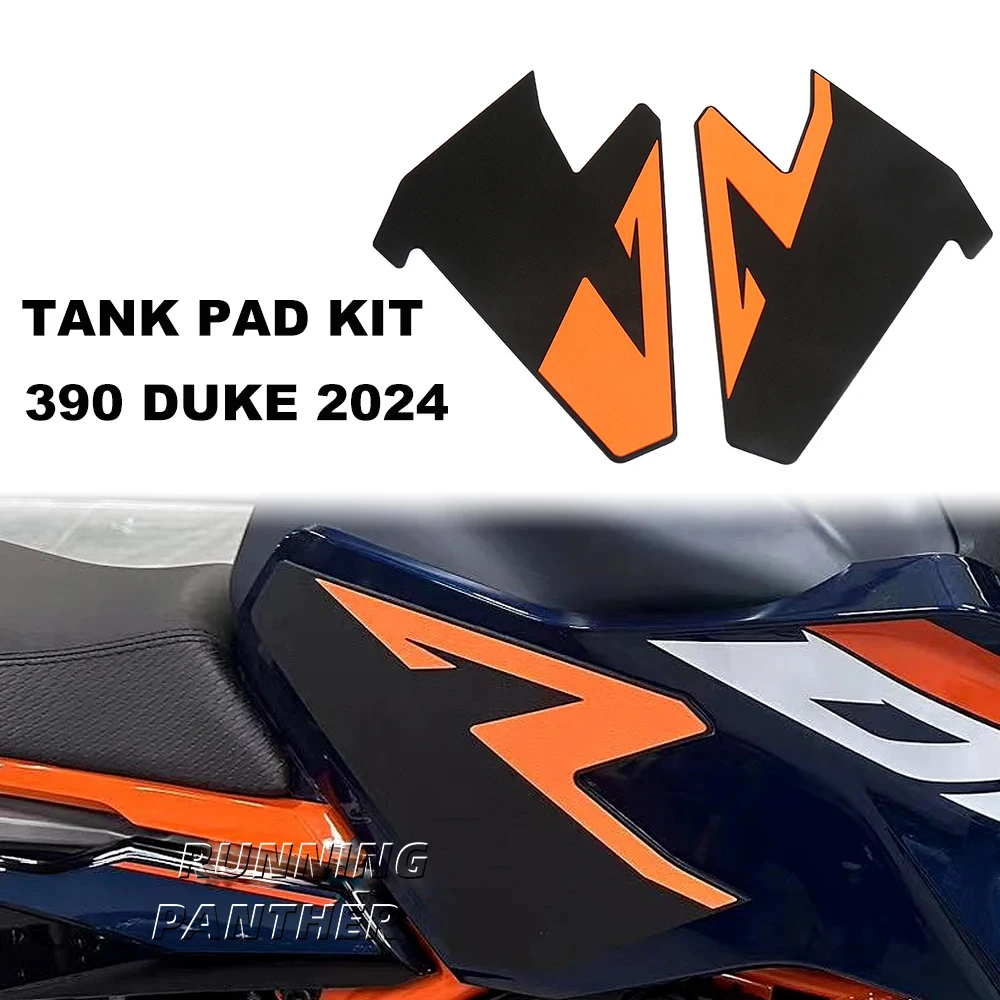 Для 390 Duke DUKE 2024 наклейка на бак мотоцикла Нескользящая боковая топливная Резина