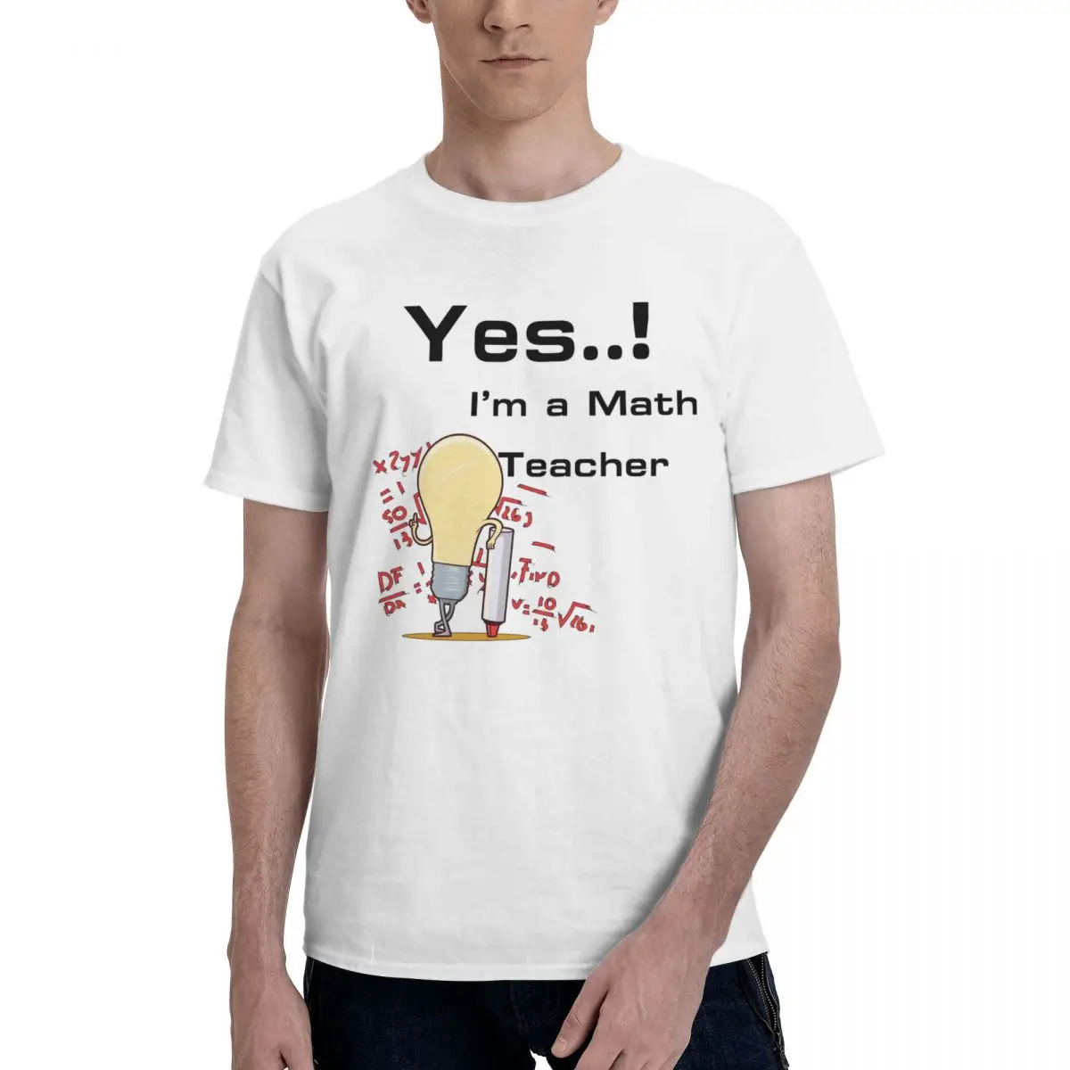 

A Simple Question Math Teacher 1 Tees Leisure Vintage Geeky Adult T-shirt Retro High quality USA Size