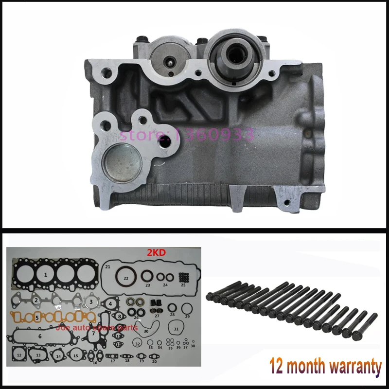 2KD 2KDFTV 2kd FTV двигатель в сборе болт прокладки головки блока цилиндров для Toyota Hilux