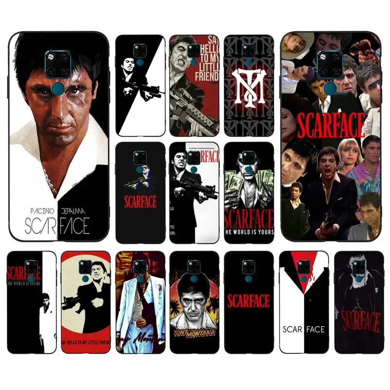 

MaiYaCa Fundas Scarface Tony Montana Phone Case for Huawei Mate 20 10 9 40 30 lite pro X Nova 2 3i 7se