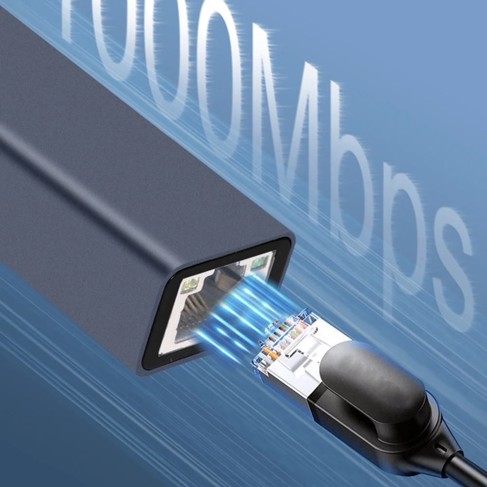 Ethernet-адаптер USB Type-C сетевая карта C к RJ45 100/1000 Мбит/с кабель Lan для интернета MacBook