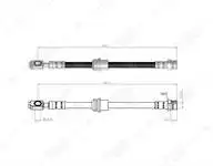 

10-0196 for brake hose PASSAT 08 TIGUAN 07 ALHAMBRA 10 SHARAN 07