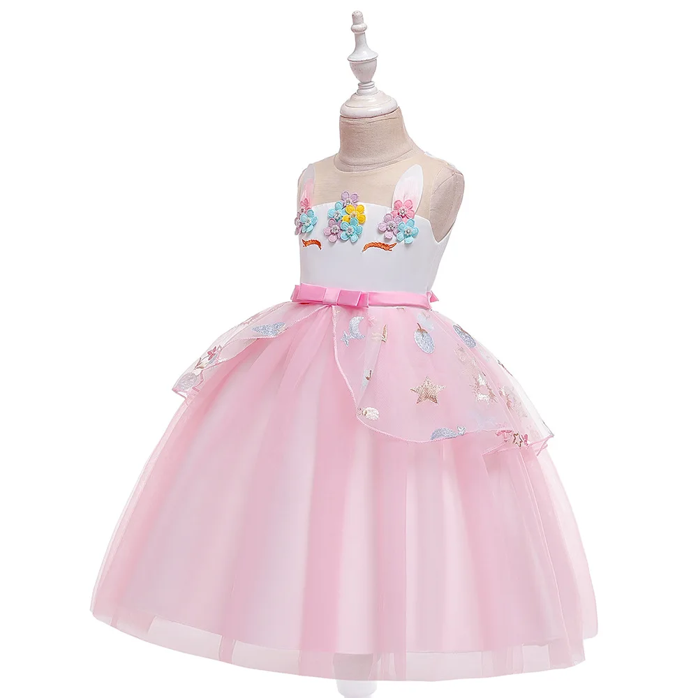 

Summer Girls Princess Dresses Elegant Kids Costume Vestidos Party Children Clothes Teenagers Birthday Dress For Girls