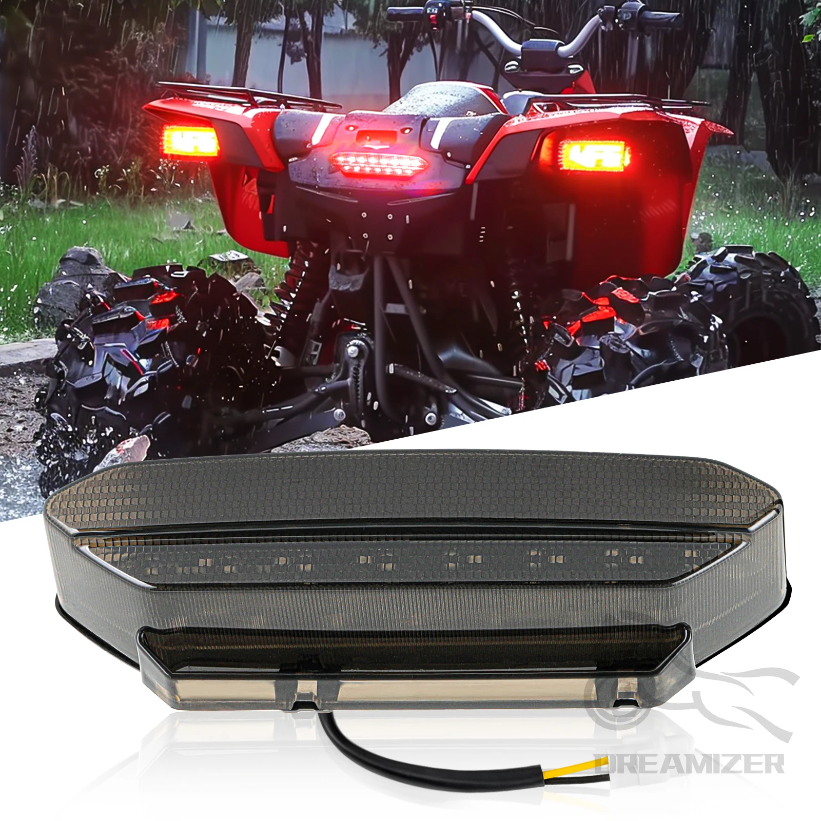 Задний светодиодный фонарь для мотоцикла Yamaha YFZ 450 YFZ450 2006 2007 2008 2009 12 В