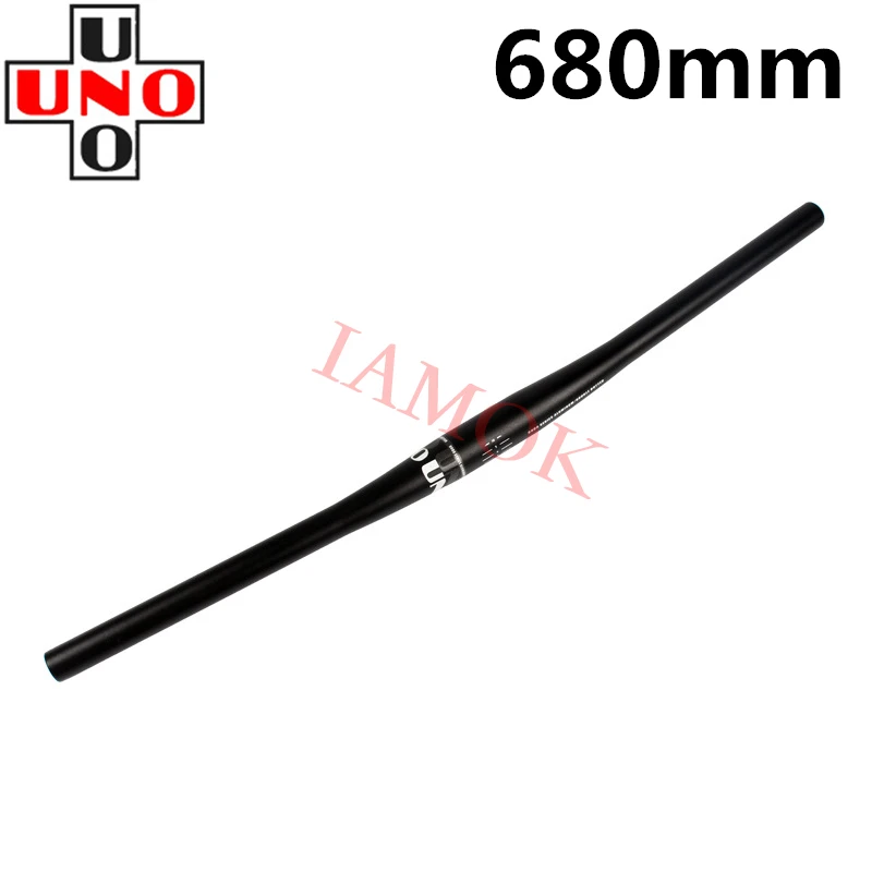 

UNO FB21L/RB12L Bicycle Black Handlebars 620/640/680/700/720/740mm Iamok Mountain Bike Ultra Light Handlebar