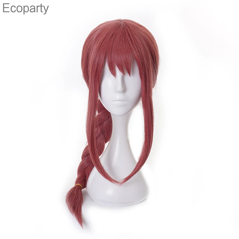 

2022 Makima Cosplay Wig Anime Chainsaw Man Girls Cosplay BraidLong Pink Braided Synthetic Hair Halloween Party Role Play Wigs36