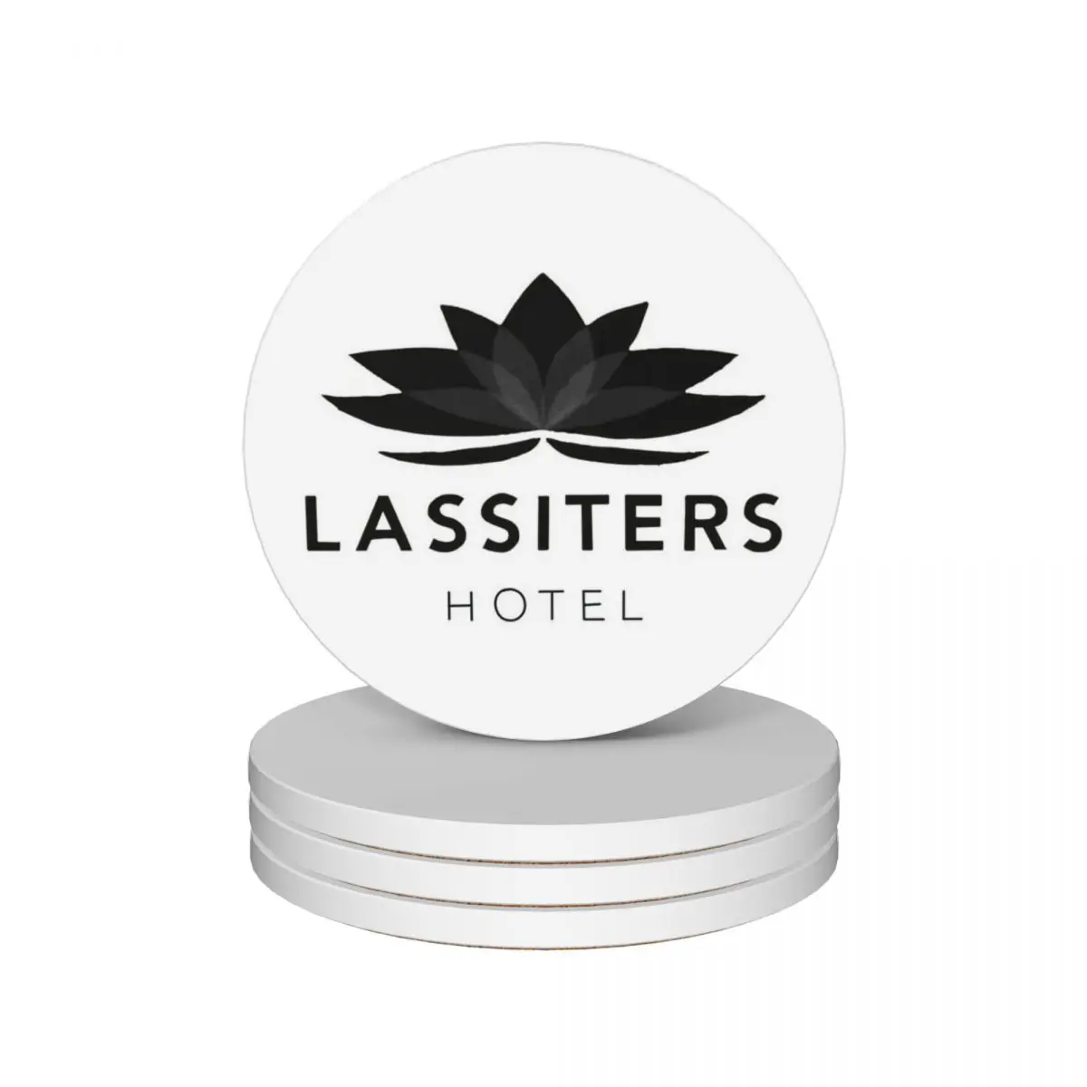 Подставки для соседей Lassiters гостиничный керамический (набор из 4) белый коврик