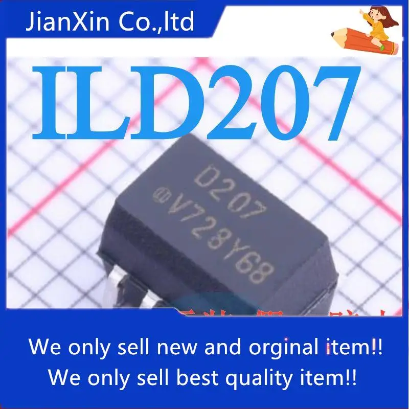 

10 шт. 100% оригинальный новый ILD207T D207 SMD SOP8 оптоизолятор