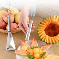 triangle fruit carving knife fruit platter artifact stainless steel triangle vegetable knife non slip carving blade kitchen tool