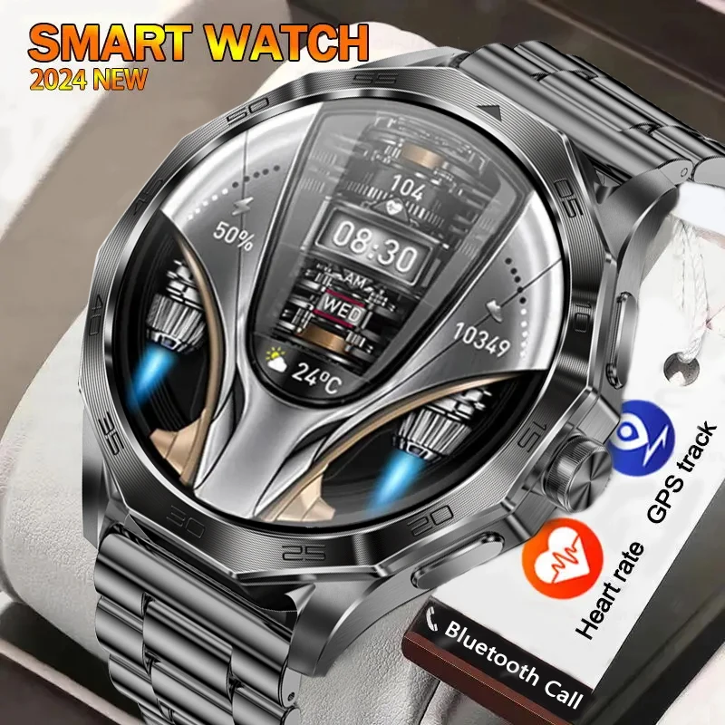 Мужские смарт-часы 1 85 дюйма HD 710 мАч Bluetooth пульсометр GPS-трек