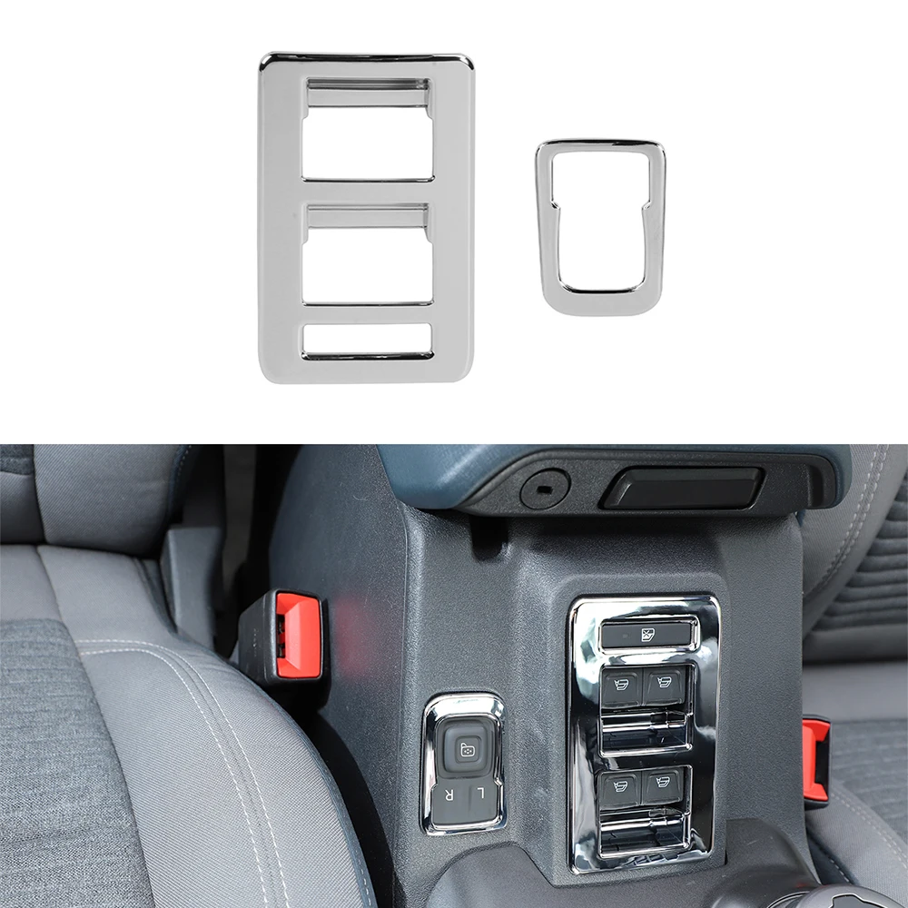 

Для Ford Bronco 2021 + крышка переключателя стеклоподъемника автомобиля накладка кнопки регулировки зеркала заднего вида стильные молдинги