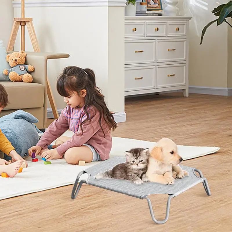 Гамак-кровать для собак удобная раздвижная подвесная кровать с металлической