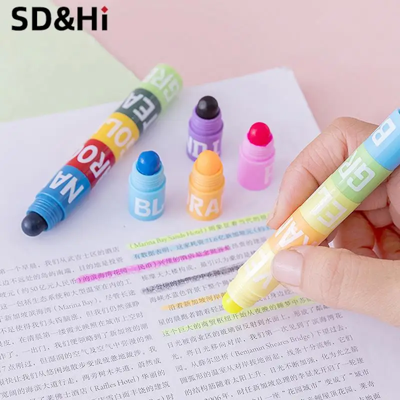 S Vintage Candy Colors Pastel Gel Highlighters Gel Highlight