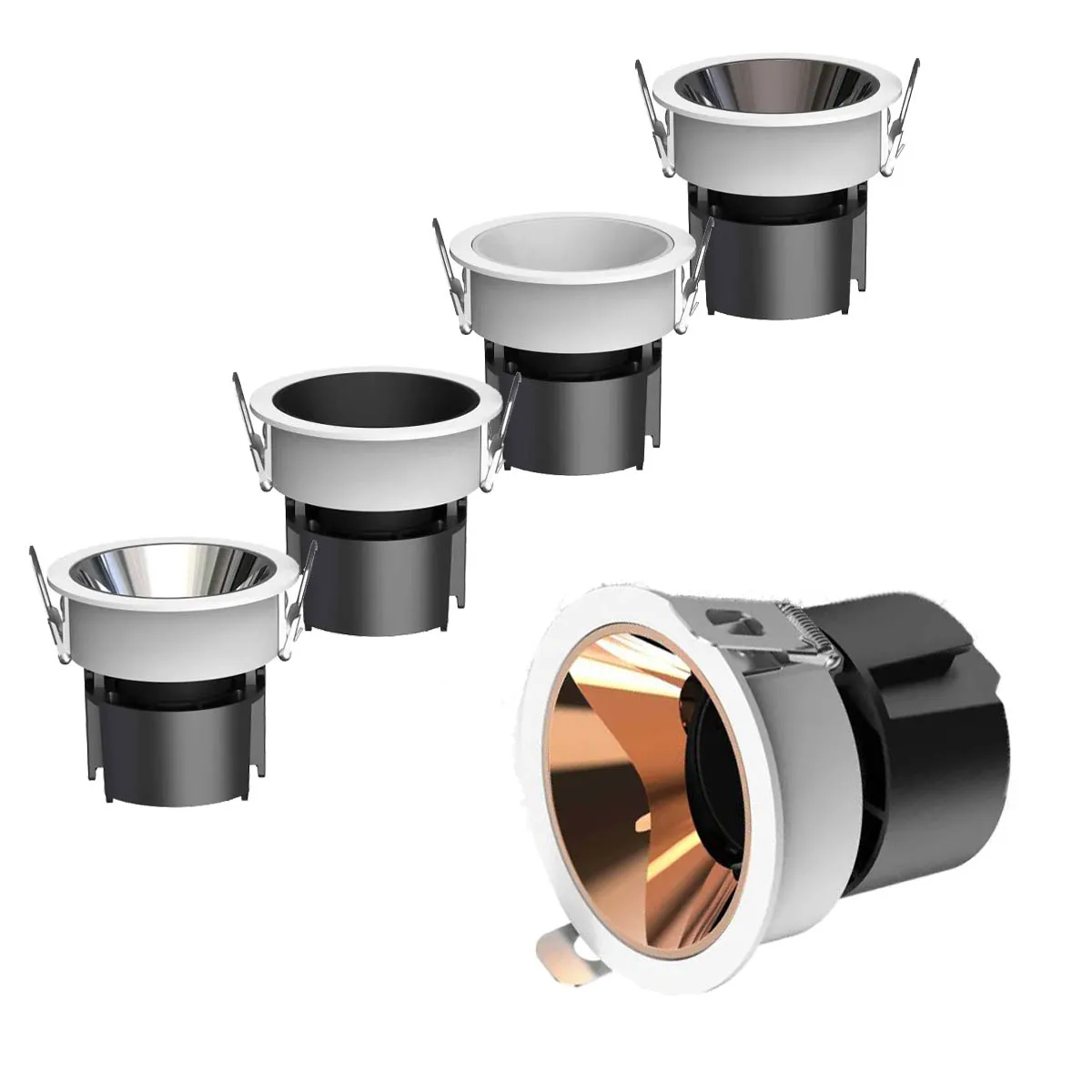 

Recessed Anti-glare DIMMABLE LED COB Spotlight 5W 7W 9W 12W 15W 18W 24W 85-265V Ceiling Downlight For Foyer Study Shop lighting