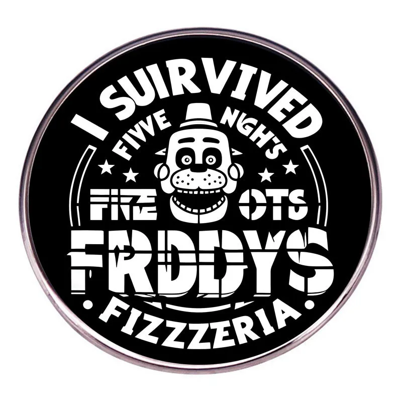 Эмалированные булавки Пять ночей в Фредди значок ужасов с медведем на лацкане