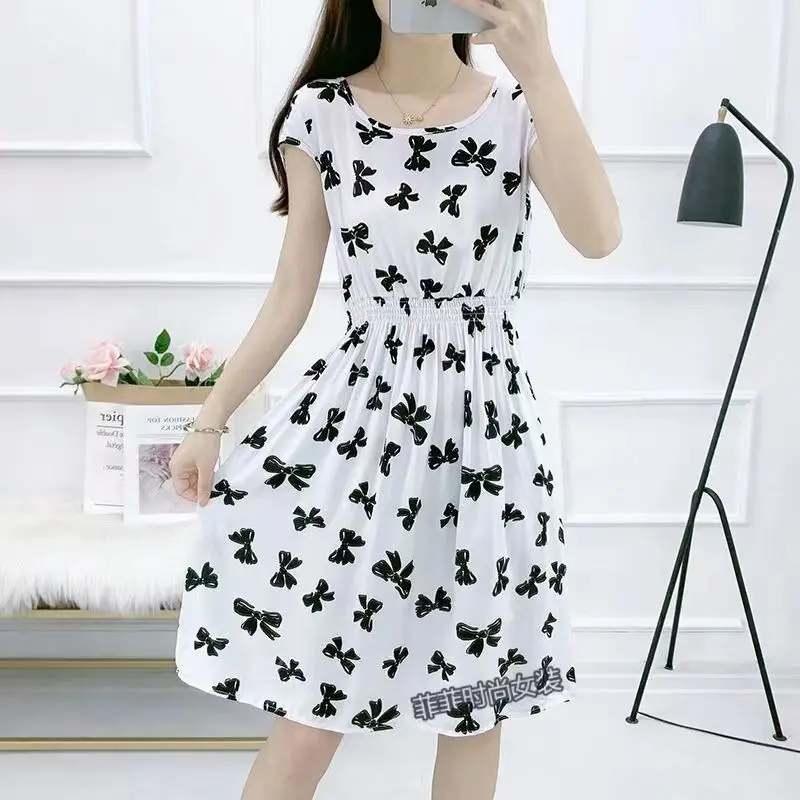 

PD9 2023Lente Nieuwe стиль, оригинальный Печатный Jurk Losse лоскутный Топ Vrouwen Mode