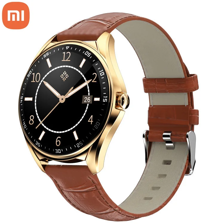 Xiaomi Smart Watch Men's Smart Watch E16 Dual Bluetooth Call Watch Body Zinc Alloy Metal Steel Strip Bamboo Skin Smart Watch