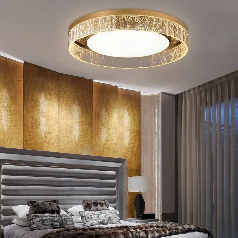 

Light Luxury Post-modern Ceiling Lamp About Creative Atmosphere Master Bedroom Round Living Room Home Warm Nordic LED Lamps