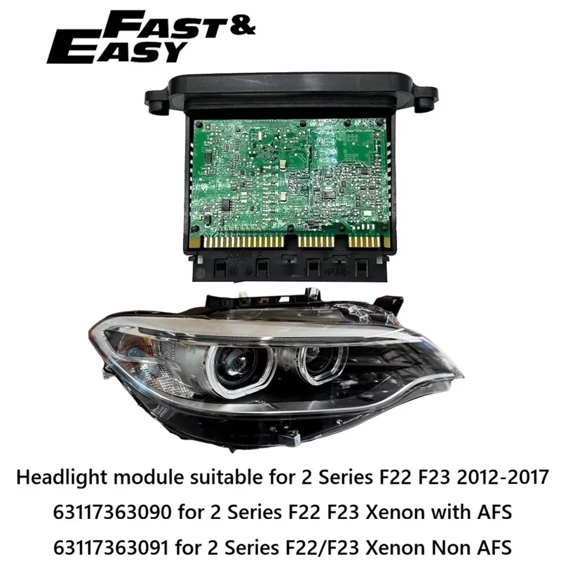 Фото Модуль управления светодиодными фарами (TMS) 63117363090 63117363091 для BMW 2 серии F22 F23 (ксенон, адаптивный, с AFS и без AFS) №1