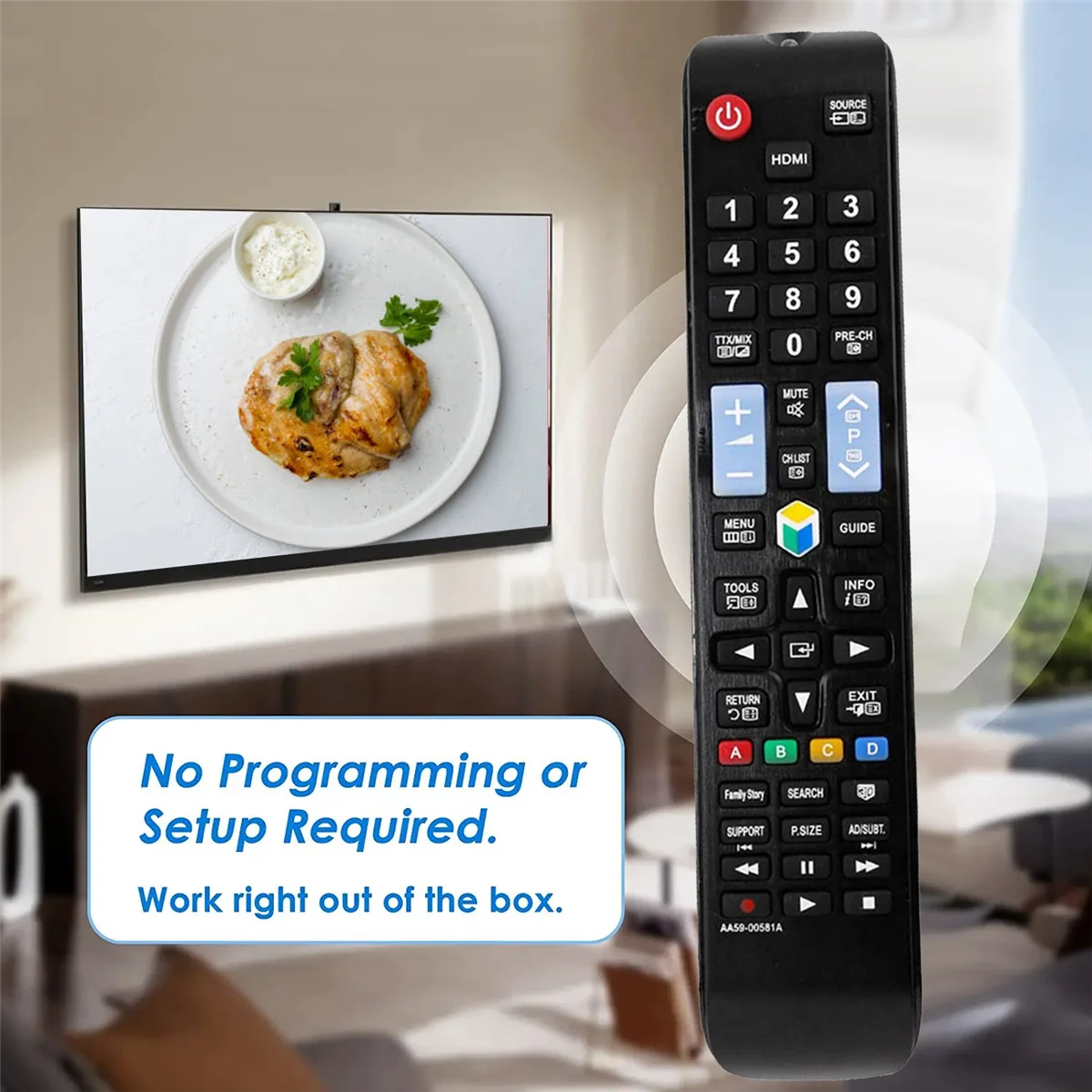 AA59-00581A заменить пульт дистанционного управления для телефона LCD TV UN32EH4500 UN46ES6100F