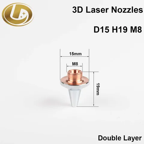 Сварочные сопла D15 H19 M8 медные Raytools