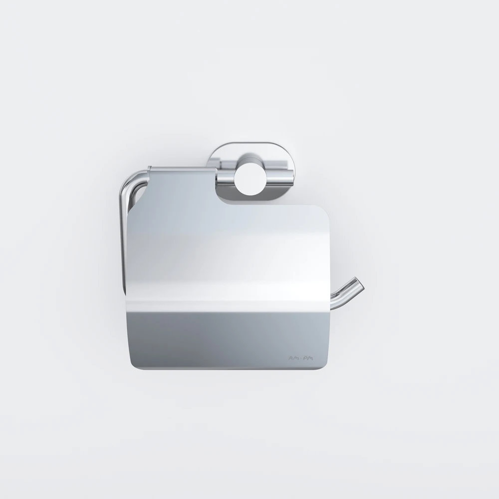 Держатель для туалетной бумаги с крышкой AM·PM A74341400 Sense L хром