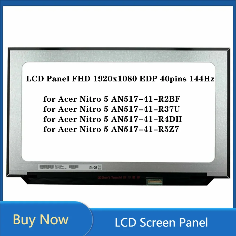 17 3-дюймовый ЖК-экран для Acer Nitro 5 AN517-41 серии AN517-41-R2BF AN517-41-R37U IPS-панель FHD 1920x1080 EDP 40