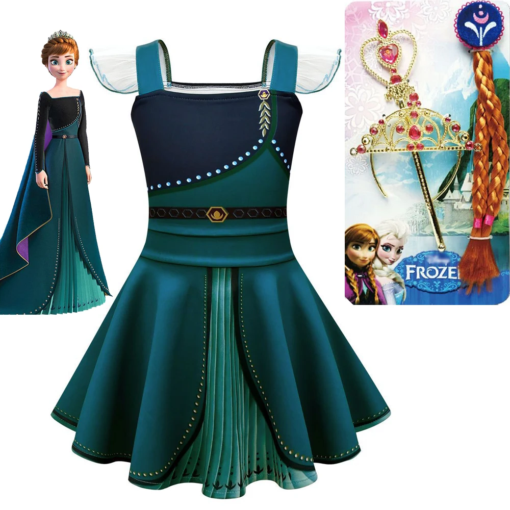 

Baby Girls Clothe Casual Summer Girls Dress Anna Rapunzel Sleeping Beauty Cinderella Costume Party Princess Suspender Kids Dress