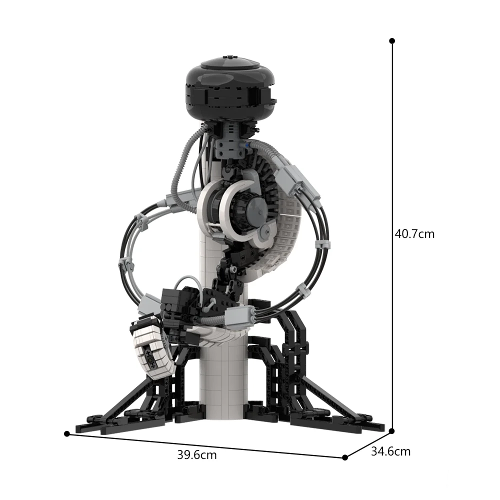 MOC Portaleds GLaDOS строительные блоки модель интеллекта высокотехнологичные кирпичи