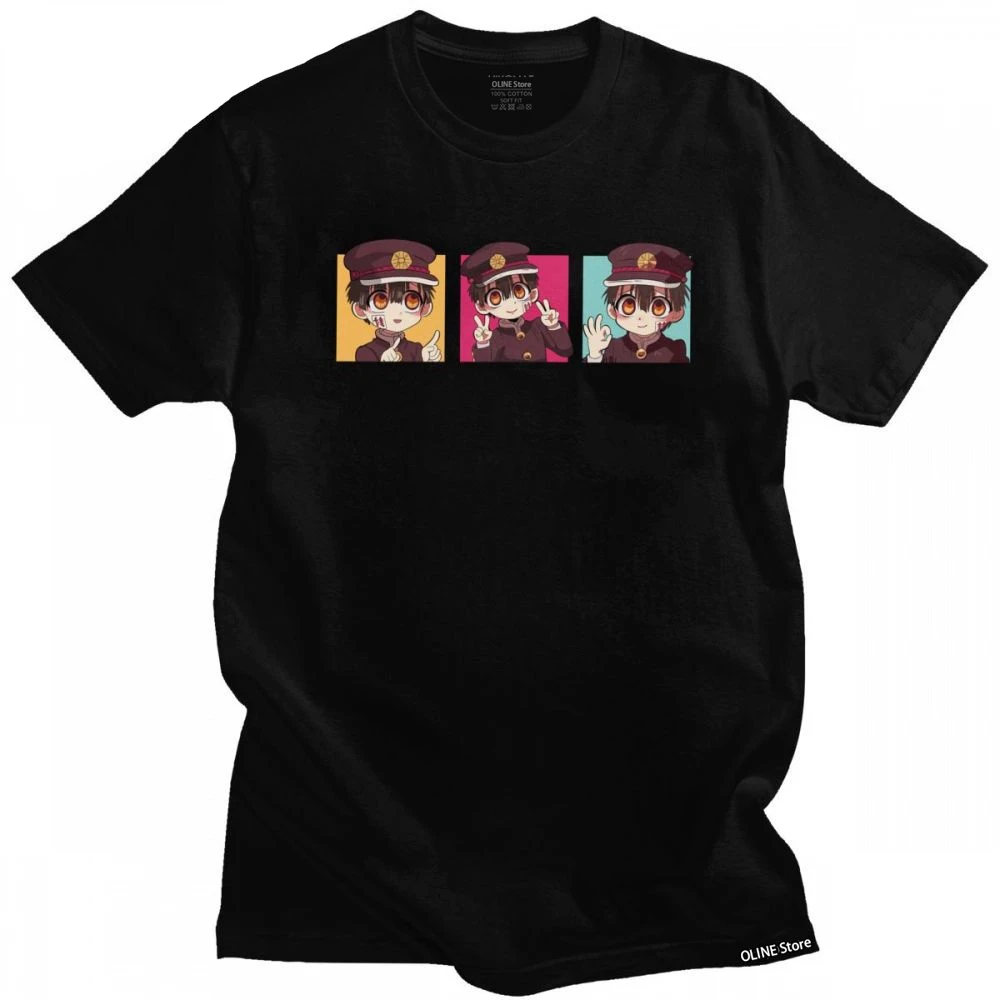 

Toilet-Bound Hanako-Kun T Shirt for Men Cotton Manga Tshirt Short Sleeved Yugi Tsukasa Amane Tee Slim Fit Anime T-shirt Apparel