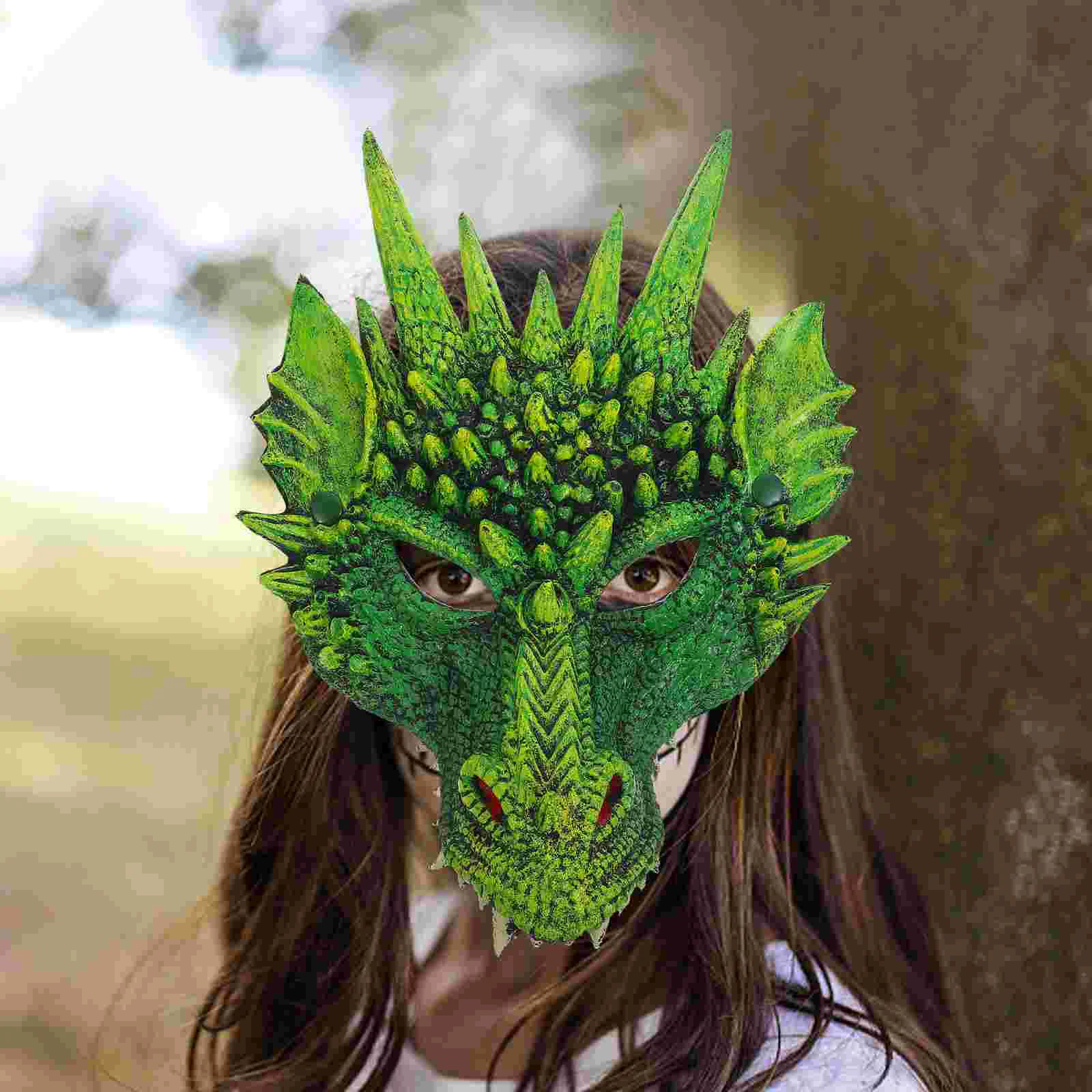 Маска дракона костюм для косплея реквизит маска нарядное платье аксессуар лица