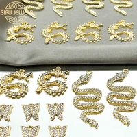 10pcs shiny crystal snake charms for bracelet making butterfly earring pendants necklace diy jewelry findings wholesale bulk