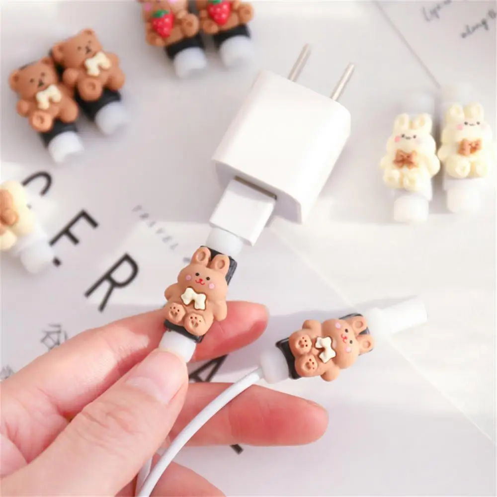 

Silicone USB Cable Protector Earphone Wire Cord Protection Cover Data Charger line Protective Sleeve For Apple iphone Samsung