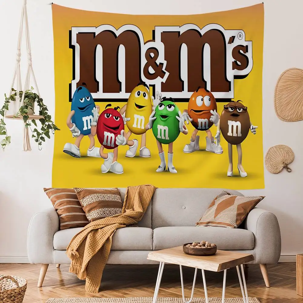 Фото Настенный гобелен Candy C-Chocolate MMS, красочный, в богемном стиле, с мандалой, декор для стен №5