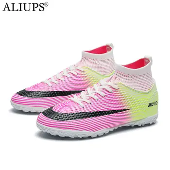 ALIUPS Size 31-48 Women Soccer Shoes Sneakers Men Football Boots Kids Futsal Football Shoes for Boys Girl Soccer Cleats 1