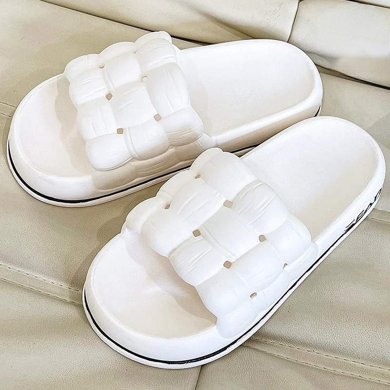 이불 damskie sandały na platformie letnie klapki japonki miękkie odkryte plażowe slajdy antypoślizgowe kryty