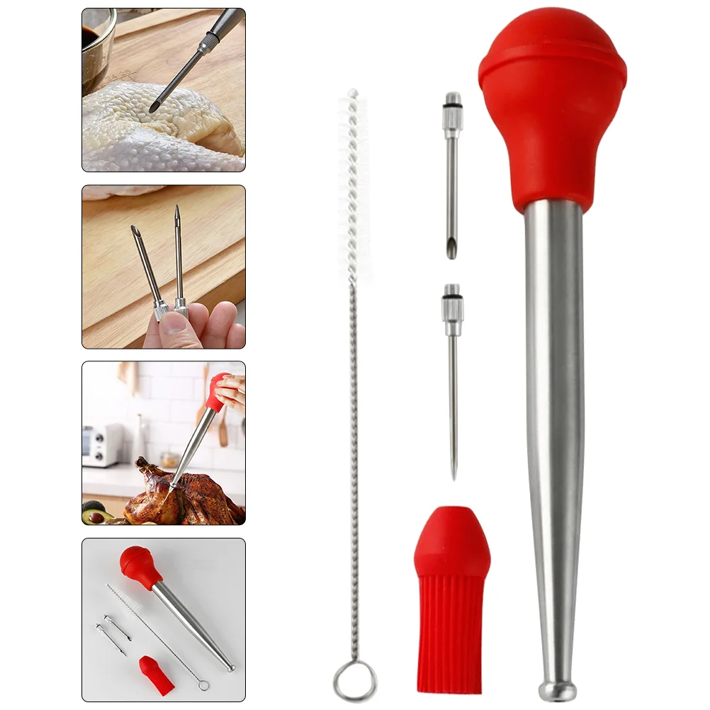 

Turkey Baster Injector Syringe Meal Needle Barbecue Injecting Tools Sauce Cooking