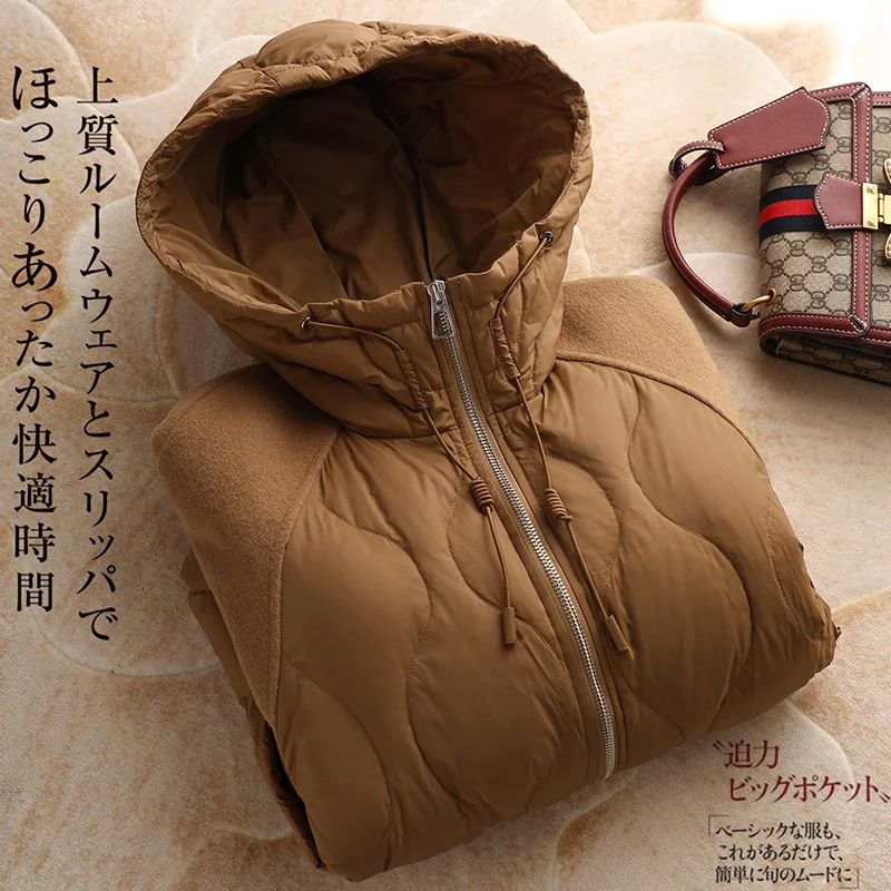 Thin Top Fashion Design 90%  White Duck Down  Coat Women  Casual  Autumn/Winter  Down Jacket Women  Abrigos Mujer Invierno 2022