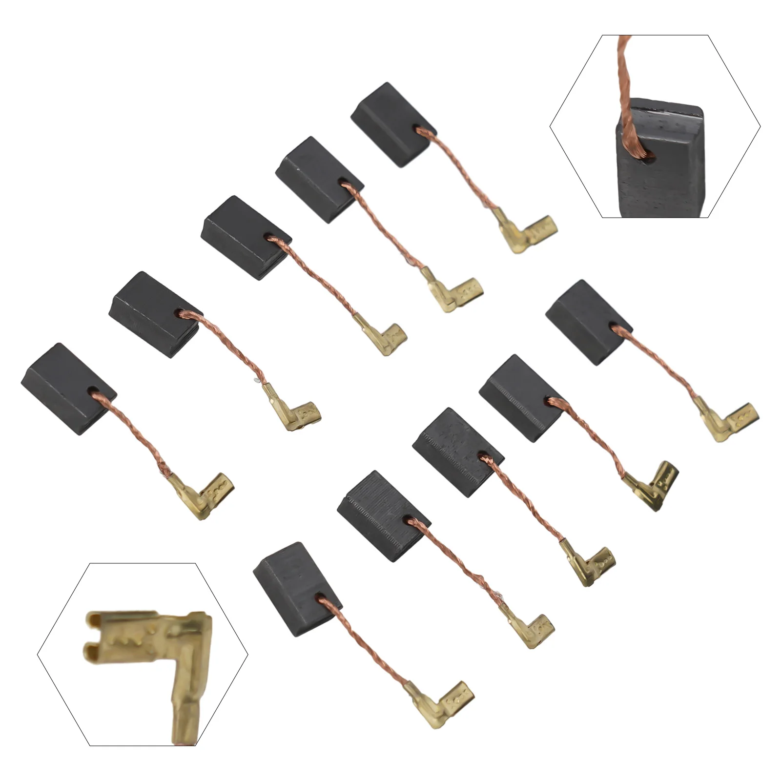 Щетки карбоновые для электродвигателя GA4530R GA4534 JS1000 GA5030 5/10 шт.