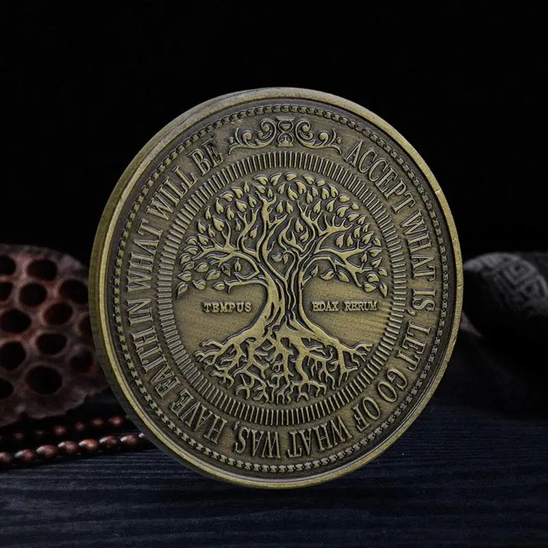 

Tree Of Life Array Challenge Coin Diagram Nickel Ancient Silver Commemorative Coin Gift Art Collection Home Artworks