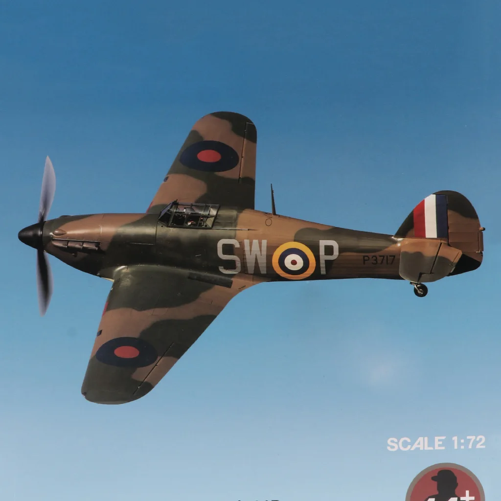 Литая модель самолета 1:72 WWII UK Hawker Hurricane Mk IIB из металла 5 дюйма украшение для офиса |