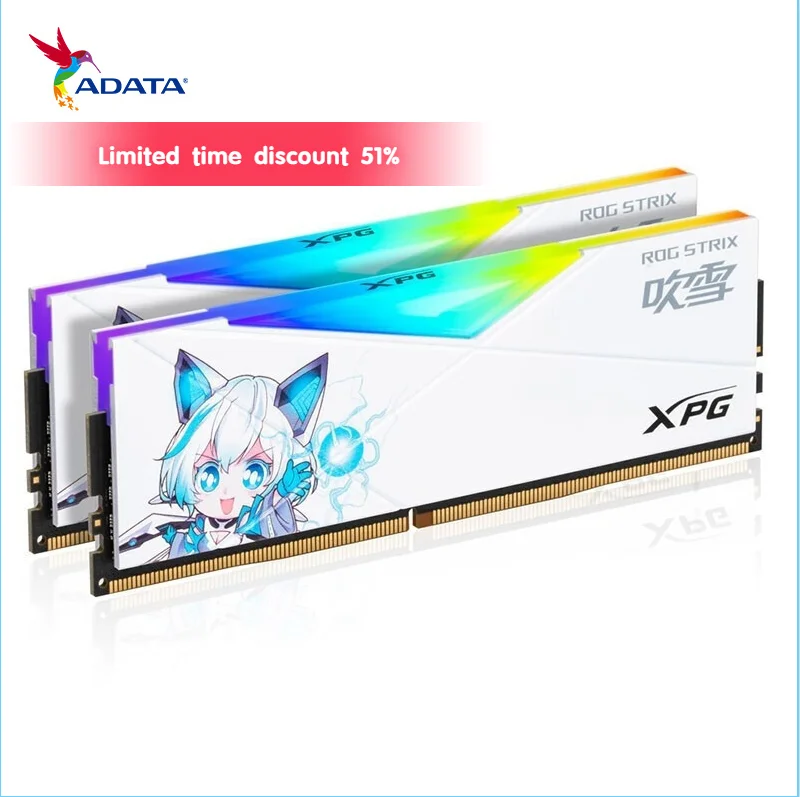 

ADATA DDR4 Memoria Ram XPG D50 ROG STRIX RGB 8GBx2 16GBx2 3600MHz Desktop Motherboard Memoria Ram Package DRAM