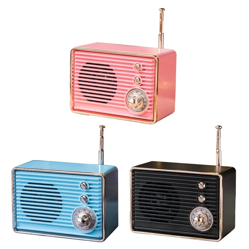 

Retro Bluetooth-compatible Radio with Built-in Speaker M10 Portable Music Player Elegant & Vintage Appearance for Home