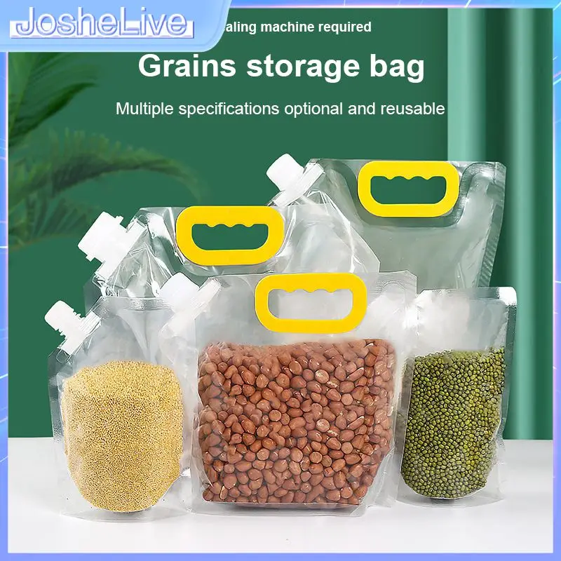 

For Juice Milk Coffee Food Bean Cereals Nozzle Packing Bag Kitchen Storage Bag Grocery Bag Thickened Food-grade Portable