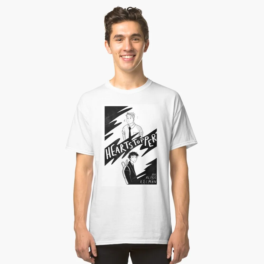 

2022 Hot Heartstopper T Shirt Nick And Charlie TV Series Fans T-Shirts Gay And Lesbian Awareness Novelty Gift Tshirt Cotton Tees