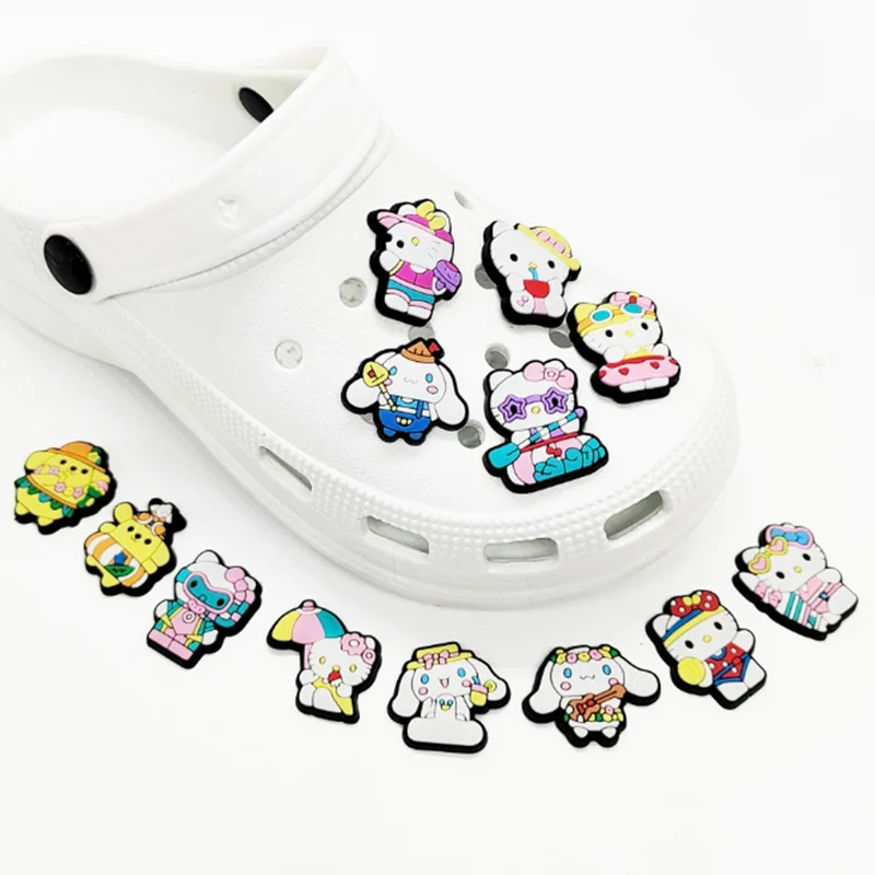 Miniso мультфильм аниме красный Hello Katie подвески для обуви DIY пряжка аксессуары ПВХ