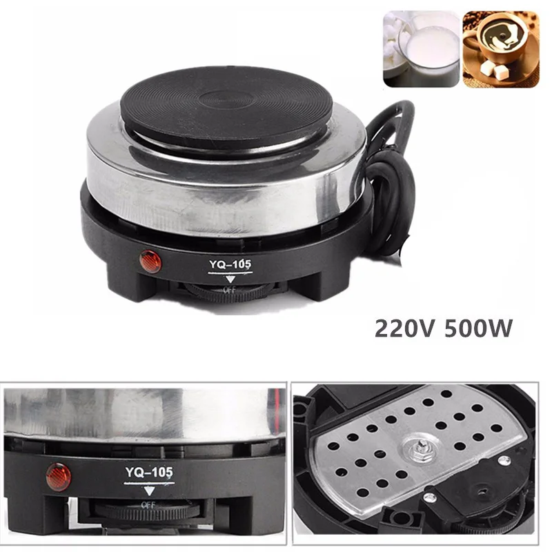 

500W Mini Electric Stove Hot Plate Cooking Plate Multifunction Coffee Tea Heater Home Appliance Hot Plates for Kitchen