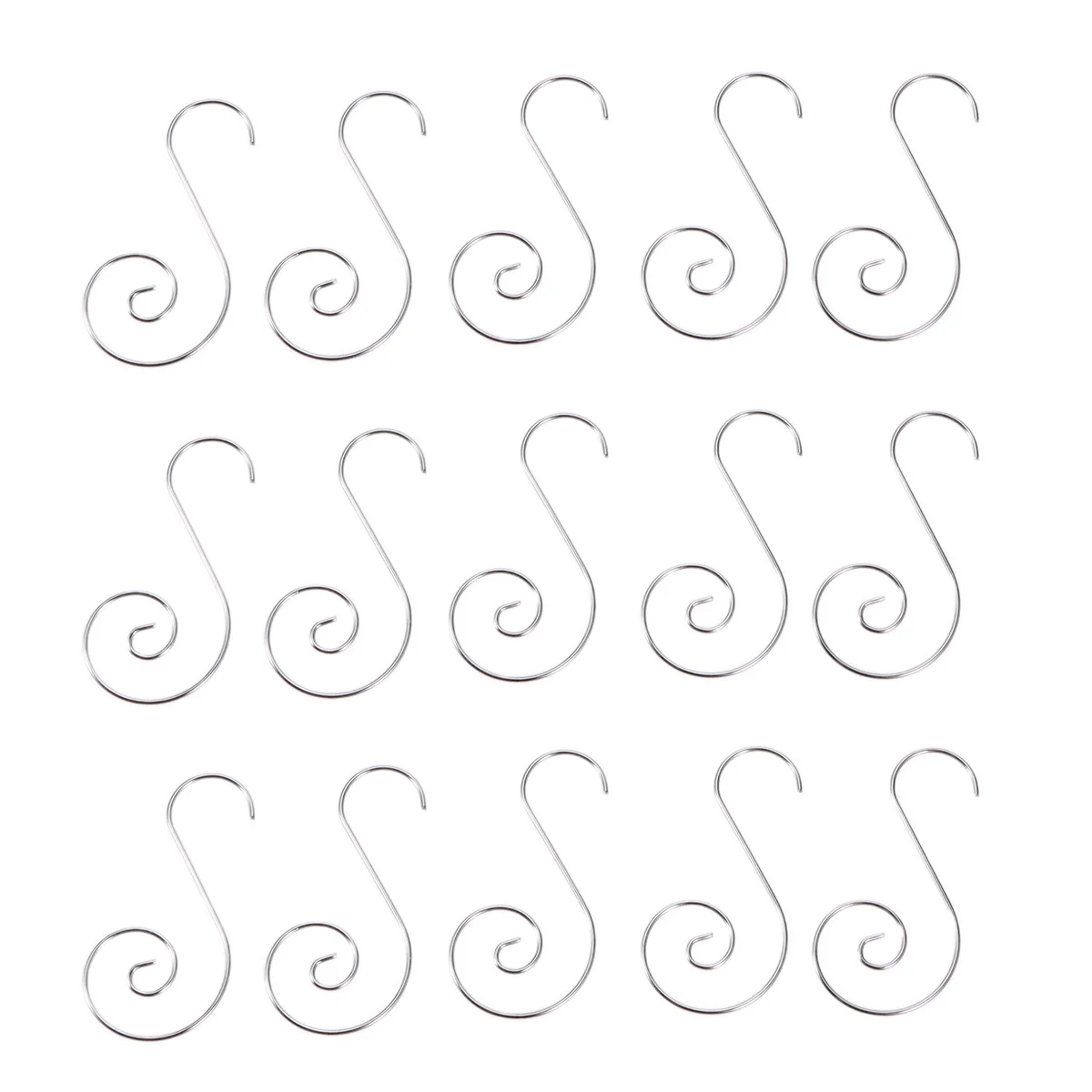 

Hooks Christmas Hangersshaped Ornament Tree Hanger Wreathswirl Holidaysteel Metal Wire Hanging Hook Bauble