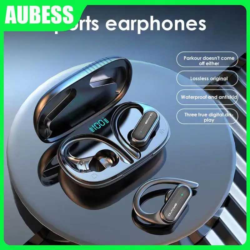 

Headset Stereo 5.3 Wireless Earbuds Waterproof Noise Reduction Office Accessories Tws Hanging Ear Headphone