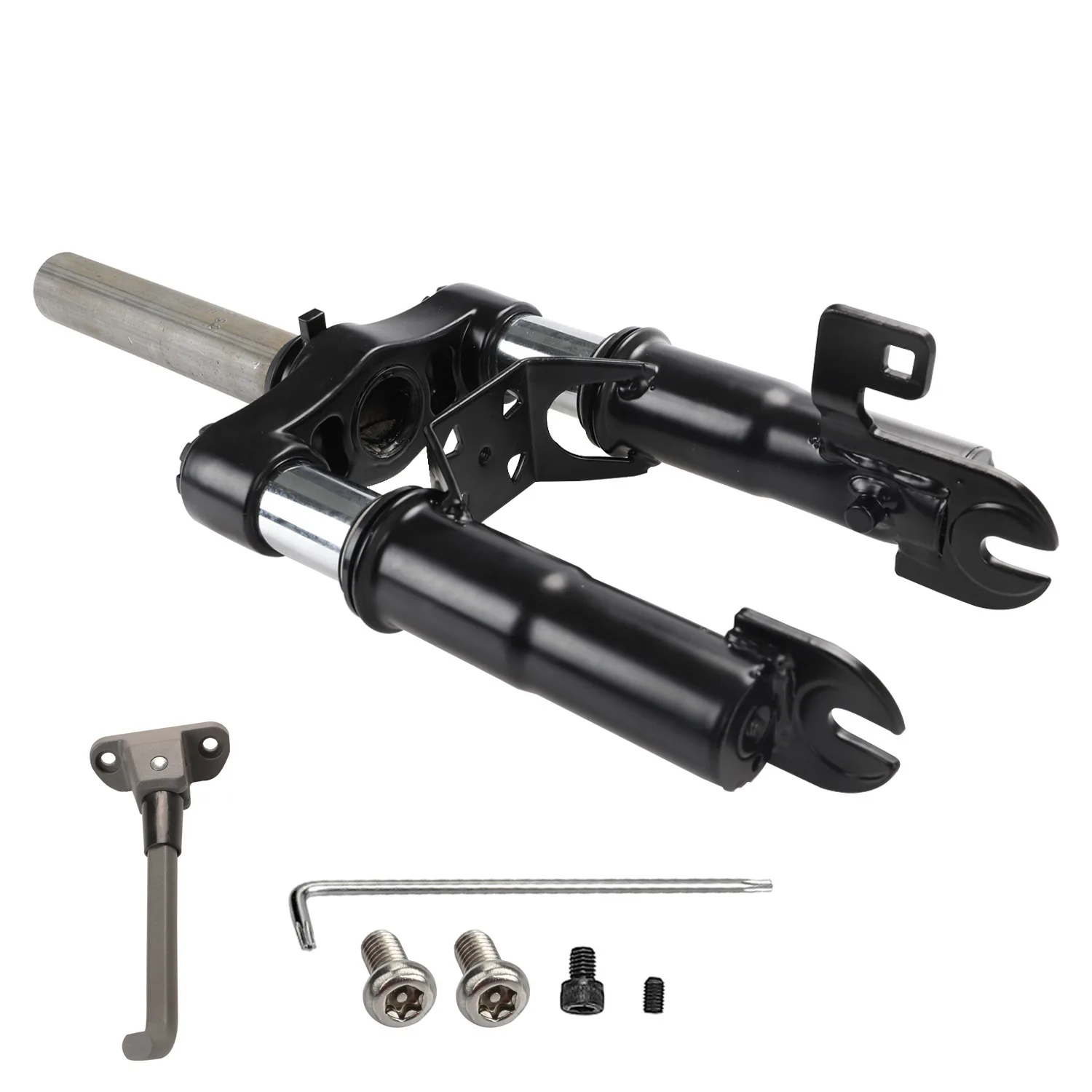 Electric Scooter Front Suspension Fork with Kickstand Shock Absorber Parts for Ninebot G30 Max Electric Scooter Accessories